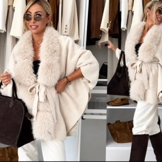 Poncho cu blanita eco